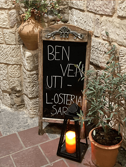 Willkommen in der L-Osteria Sarda in Bamberg